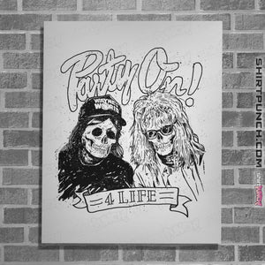 Shirts Posters / 4"x6" / White Party On 4 Life