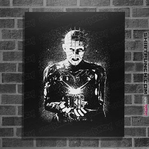 Daily_Deal_Shirts Posters / 4"x6" / Black Hell Splatter