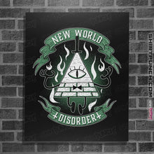 Load image into Gallery viewer, Shirts Posters / 4&quot;x6&quot; / Black New World Disorder
