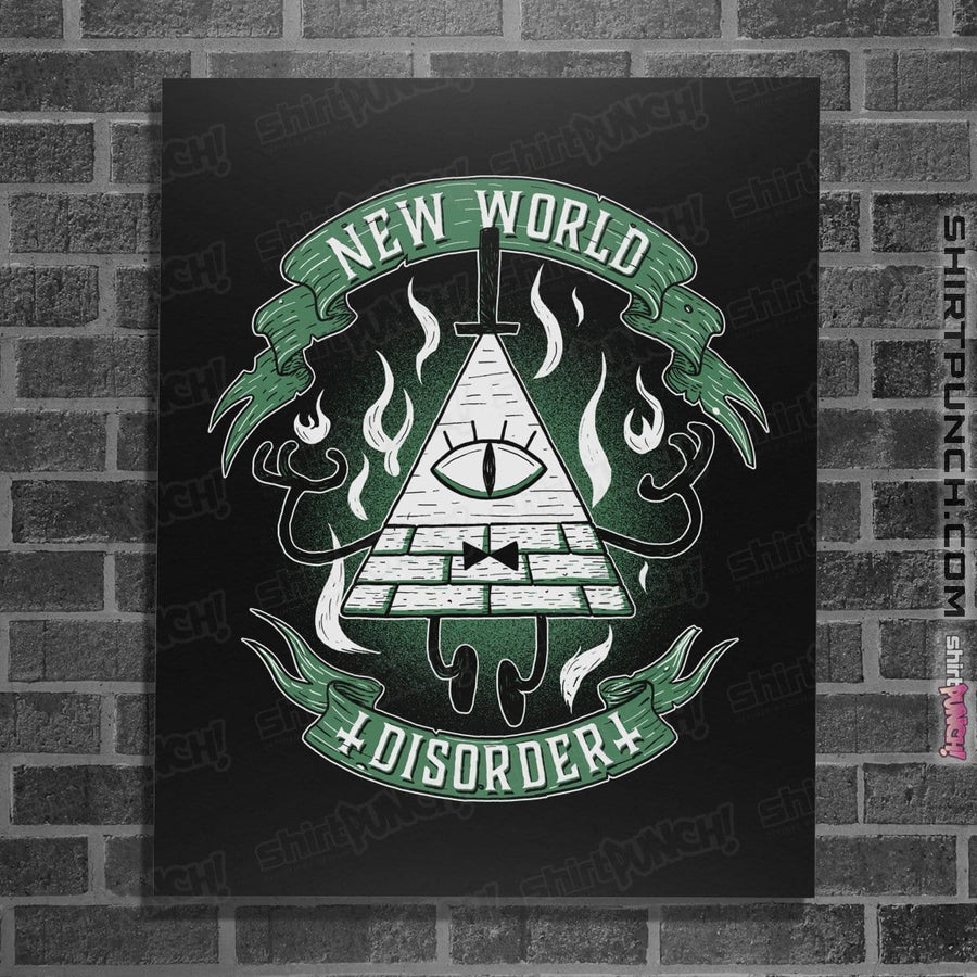 Shirts Posters / 4"x6" / Black New World Disorder