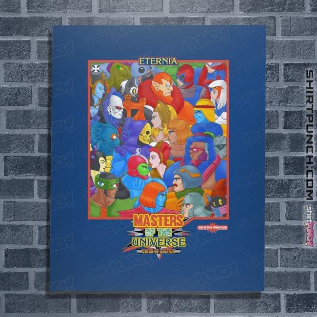 Shirts Posters / 4"x6" / Royal Blue MOTU Arcade