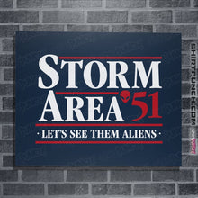 Load image into Gallery viewer, Shirts Posters / 4&quot;x6&quot; / Navy Storm Area 51
