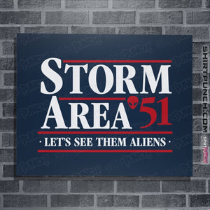 Shirts Posters / 4"x6" / Navy Storm Area 51
