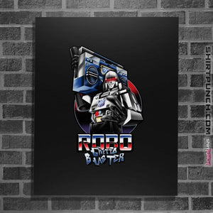 Shirts Posters / 4"x6" / Black Robo Ghetto Blaster