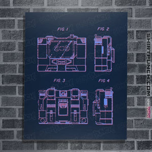 Daily_Deal_Shirts Posters / 4"x6" / Navy Start The Music