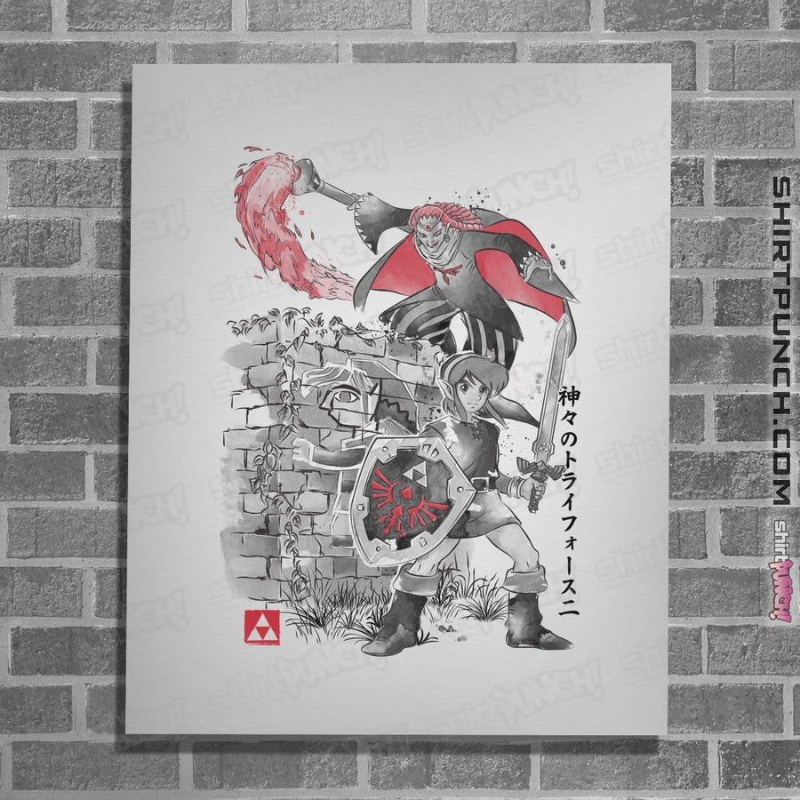 Shirts Posters / 4"x6" / White Between Worlds Sumi-e