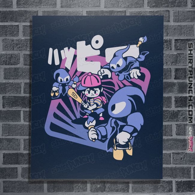 Secret_Shirts Posters / 4"x6" / Navy Happy Attack