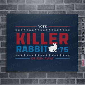 Shirts Posters / 4"x6" / Navy Vote Killer Rabbit