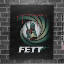 Load image into Gallery viewer, Shirts Posters / 4&quot;x6&quot; / Black Agent Fett
