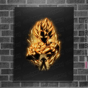 Shirts Posters / 4"x6" / Black Golden Saiyan Vegito