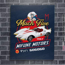 Load image into Gallery viewer, Secret_Shirts Posters / 4&quot;x6&quot; / Navy Mifune Motors
