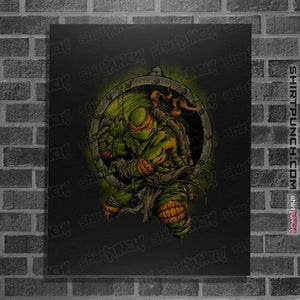Secret_Shirts Posters / 4"x6" / Black TMNT Mikey