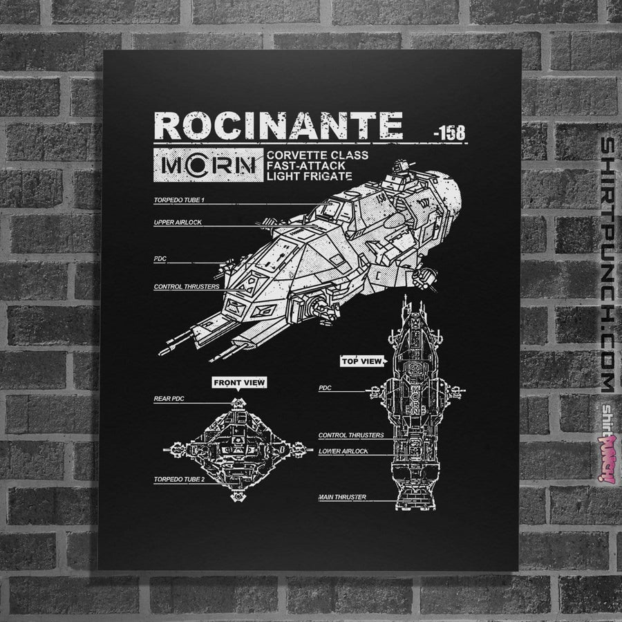 Shirts Posters / 4"x6" / Black Rocinante Specs
