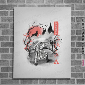 Daily_Deal_Shirts Posters / 4"x6" / White Sumie Twilight