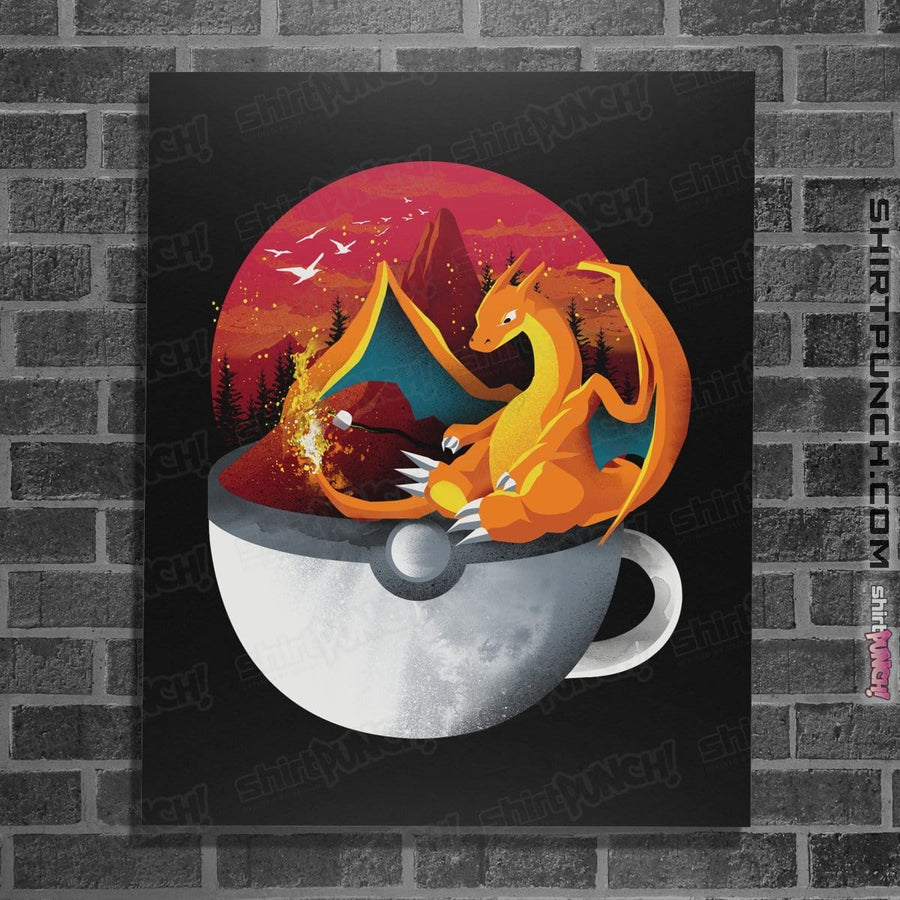 Shirts Posters / 4"x6" / Black Cup Of Fire