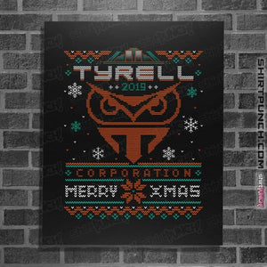 Daily_Deal_Shirts Posters / 4"x6" / Black Happy Replicant Xmas