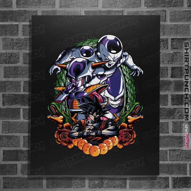 Shirts Posters / 4"x6" / Black Frieza Crest