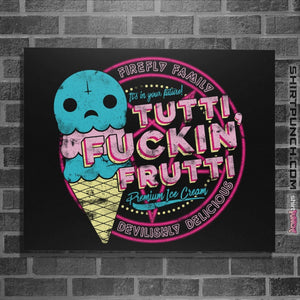 Shirts Posters / 4"x6" / Black Tutti Frutti
