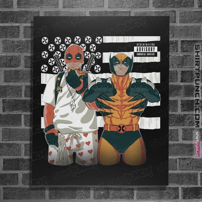 Secret_Shirts Posters / 4"x6" / Black Xplosia