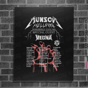 Shirts Posters / 4"x6" / Black Munson World Tour