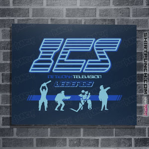 Shirts Posters / 4"x6" / Navy Running Man ICS Legends