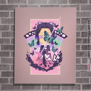 Shirts Posters / 4"x6" / Pink Shinobu Butterfly