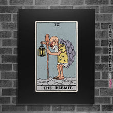 Load image into Gallery viewer, Shirts Posters / 4&quot;x6&quot; / Black The Hermit
