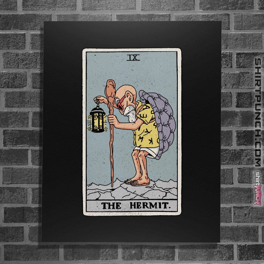 Shirts Posters / 4"x6" / Black The Hermit
