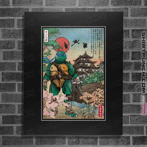 Daily_Deal_Shirts Posters / 4"x6" / Black Dual Katana in Japan