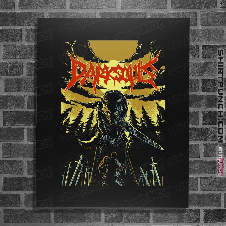 Secret_Shirts Posters / 4"x6" / Black DarkSouls Metal