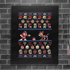 Shirts Posters / 4"x6" / Black Christmas Man