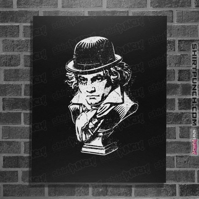 Shirts Posters / 4"x6" / Black Ludwig Van - A Clockwork Orange