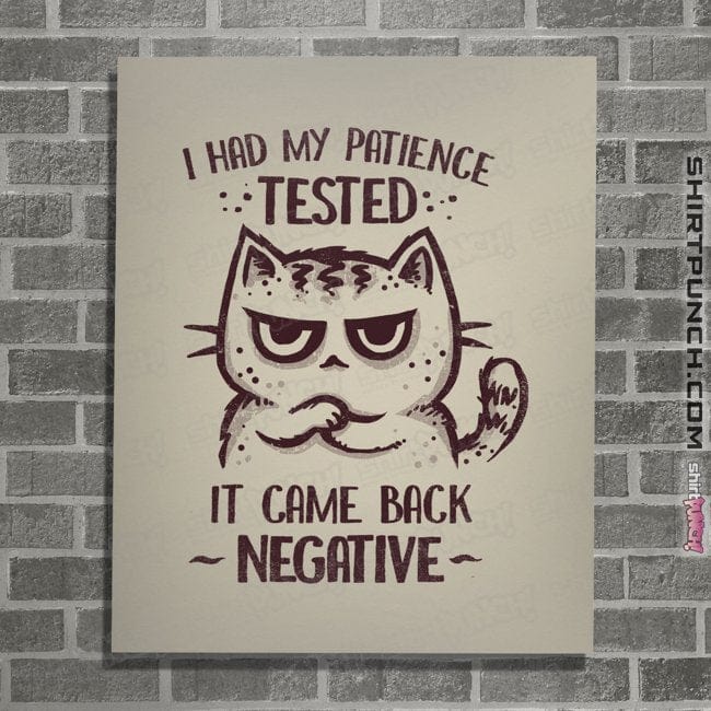 Secret_Shirts Posters / 4"x6" / Natural I had my patience tested