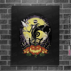 Secret_Shirts Posters / 4"x6" / Black King Of Pumpkins