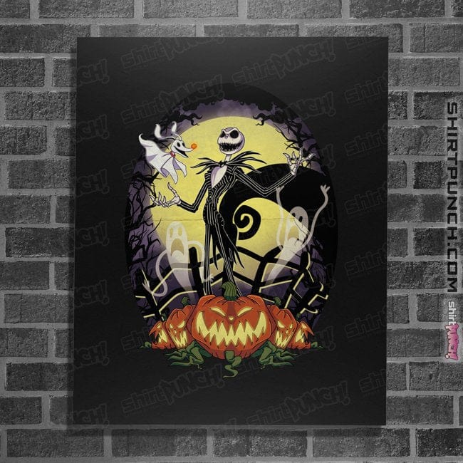 Secret_Shirts Posters / 4"x6" / Black King Of Pumpkins