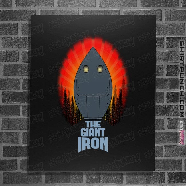 Shirts Posters / 4"x6" / Black The Giant Iron