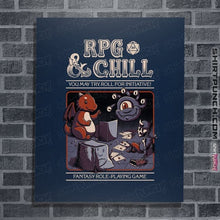 Load image into Gallery viewer, Secret_Shirts Posters / 4&quot;x6&quot; / Navy RPG And Chill
