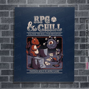Secret_Shirts Posters / 4"x6" / Navy RPG And Chill