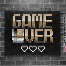Load image into Gallery viewer, Shirts Posters / 4&quot;x6&quot; / Black Game Over
