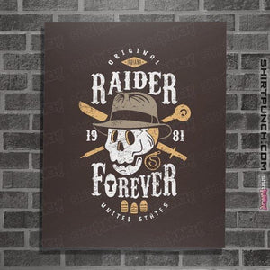 Shirts Posters / 4"x6" / Dark Chocolate Raider Forever