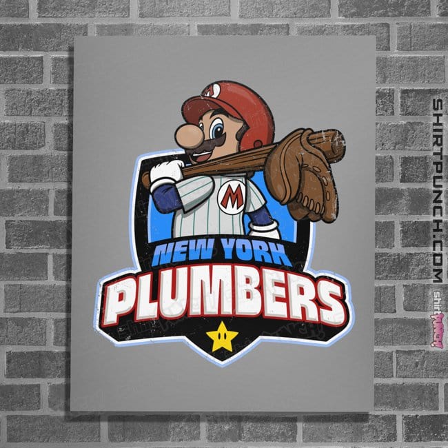 Daily_Deal_Shirts Posters / 4"x6" / Sports Grey Go Plumbers