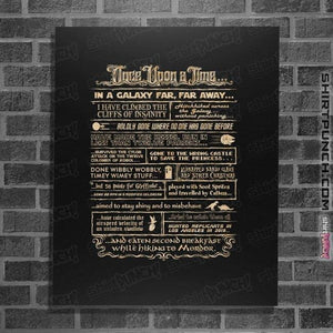 Daily_Deal_Shirts Posters / 4"x6" / Black Once Upon A Time