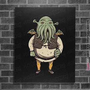 Daily_Deal_Shirts Posters / 4"x6" / Black Ogre Cthulhu