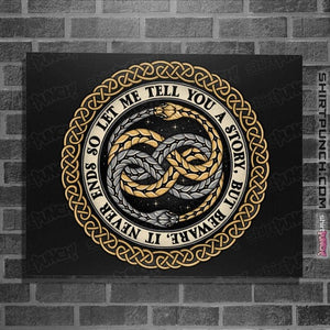 Daily_Deal_Shirts Posters / 4"x6" / Black Never Ending Emblem