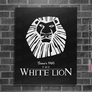 Shirts Posters / 4"x6" / Black White Lion