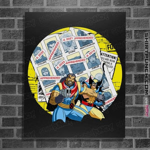 Daily_Deal_Shirts Posters / 4"x6" / Black Future Past Animated