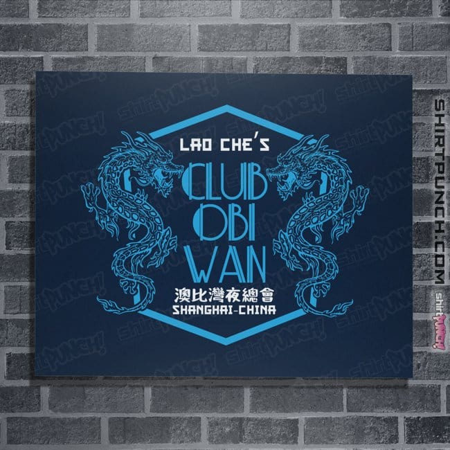 Daily_Deal_Shirts Posters / 4"x6" / Navy Club Obi Wan