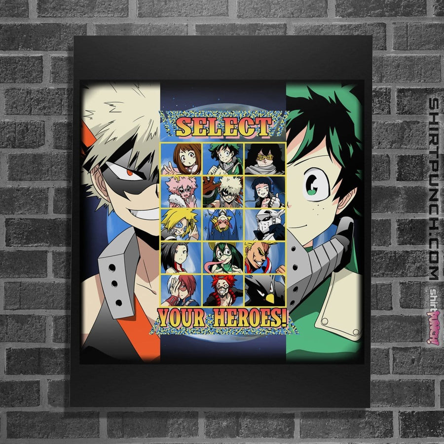 Shirts Posters / 4"x6" / Black Hero Select