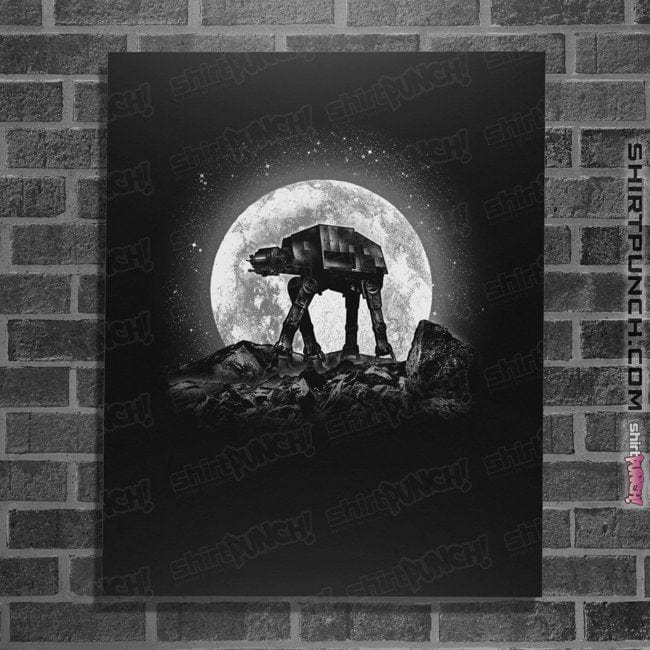 Shirts Posters / 4"x6" / Black Moonlight Walking