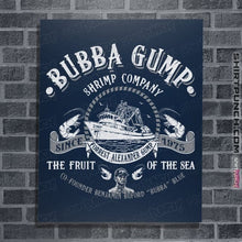 Load image into Gallery viewer, Daily_Deal_Shirts Posters / 4&quot;x6&quot; / Navy Bubba Gump Shrimp Company
